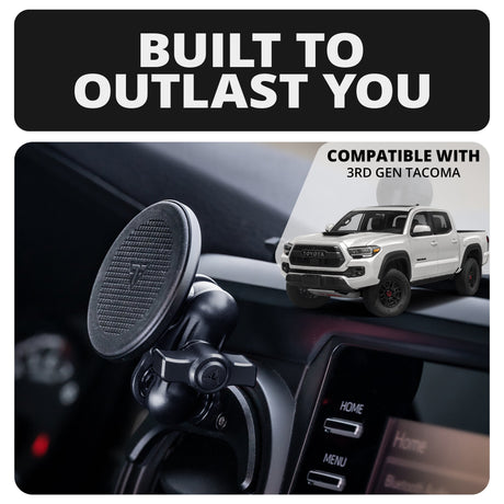 2016-2023 Toyota Tacoma & 2014-2021 Tundra LINK™ Vent Mount Bracket With MagSafe Phone Holder | Choose Your Arm Length