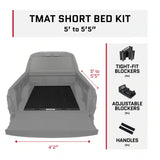 Tmat Truck Bed Organizer Slide Out Mat | Universal Fit for Short Beds 5' to 5'5"