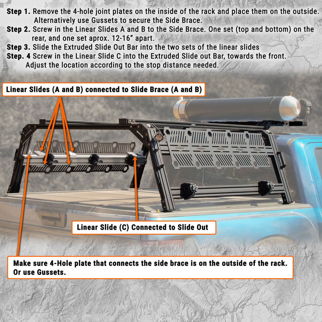 XTR Side Brace Slide Out Kit install guide image