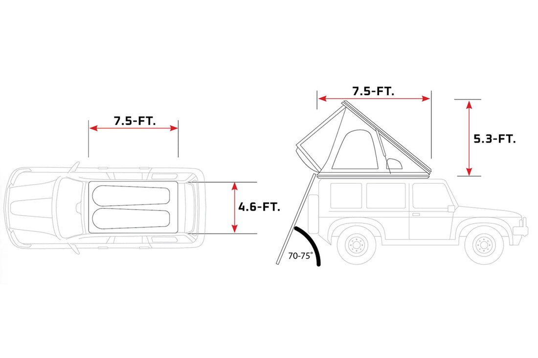 IRONMAN 4X4 SWIFT 1400 HARD SHELL ROOFTOP TENT