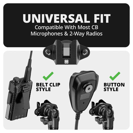 2016-2023 Toyota Tacoma Tackform Slim Track Dash Bracket With 20LITE Phone & CB Microphone Mounts