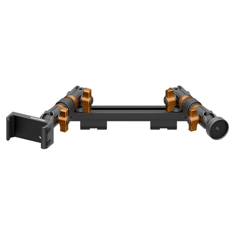 2019-2023 Ford Ranger (WITHOUT Switch Panel) Tackform Slim Track Dash Bracket With 20LITE Phone Holder & Midland Magnetic CB Radio Mic Holder