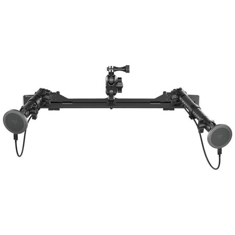 2021+ Ford Bronco & Bronco Raptor (Non-Sport) Tackform Slim Track Dash Bracket With Dual MagSafe Charging Phone Mounts & GoPro Mount