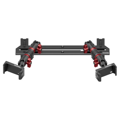 2023-2026 Ford Super Duty (F-250 Through F-600) Tackform Slim Track Dash Bracket With Dual 20LITE Phone Mounts