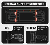 2016-2023 Toyota Tacoma Tackform Slim Track Dash Bracket With MagSafe Charging Phone Mount