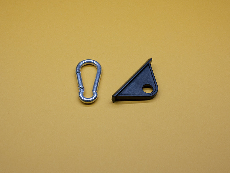 T-Slot BLACK Nylon Tool Hanger & Snap Hook