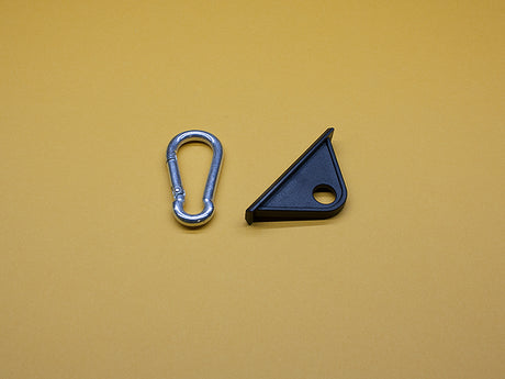 T-Slot BLACK Nylon Tool Hanger & Snap Hook – View 1 | Xtrusion Overland