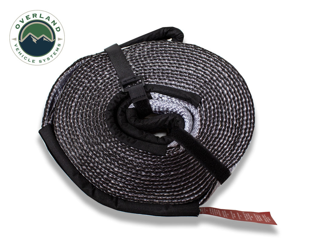 OVS Tow Strap 30,000 lb. 3" x 30' Gray With Black Ends & Storage Bag