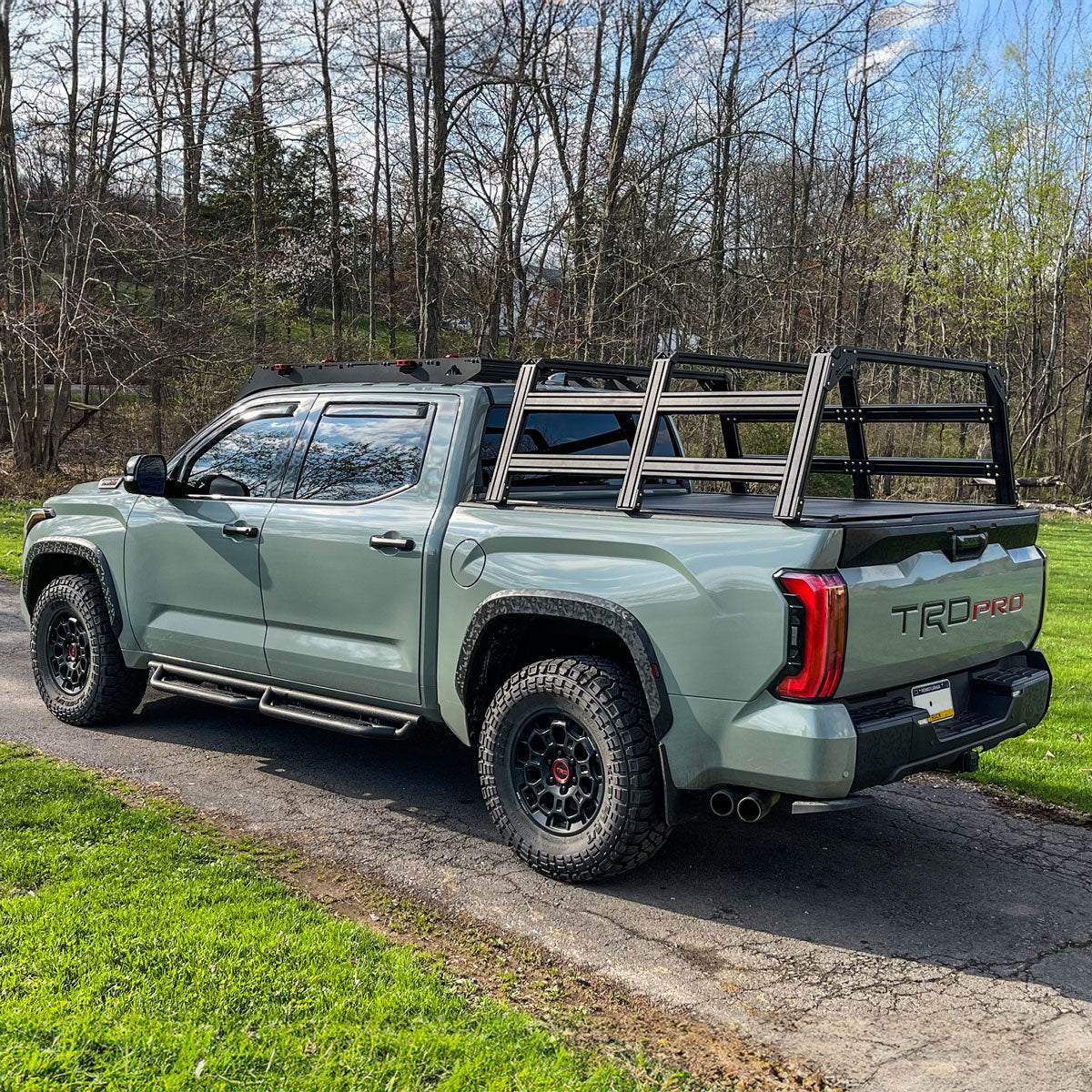Toyota Tundra TRD Pro with XTR3 bed rack and Retrax XR Tonneau Cover