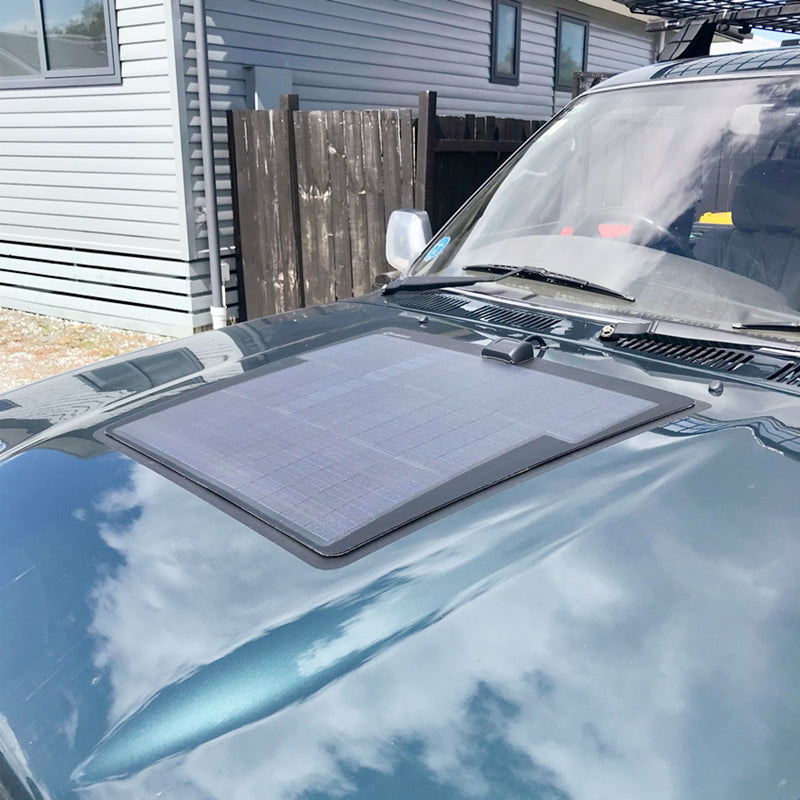 Toyota 4Runner 2nd Gen(1989-1995) Lensun 45W 12V Car Hood Flexible Solar Panel-2