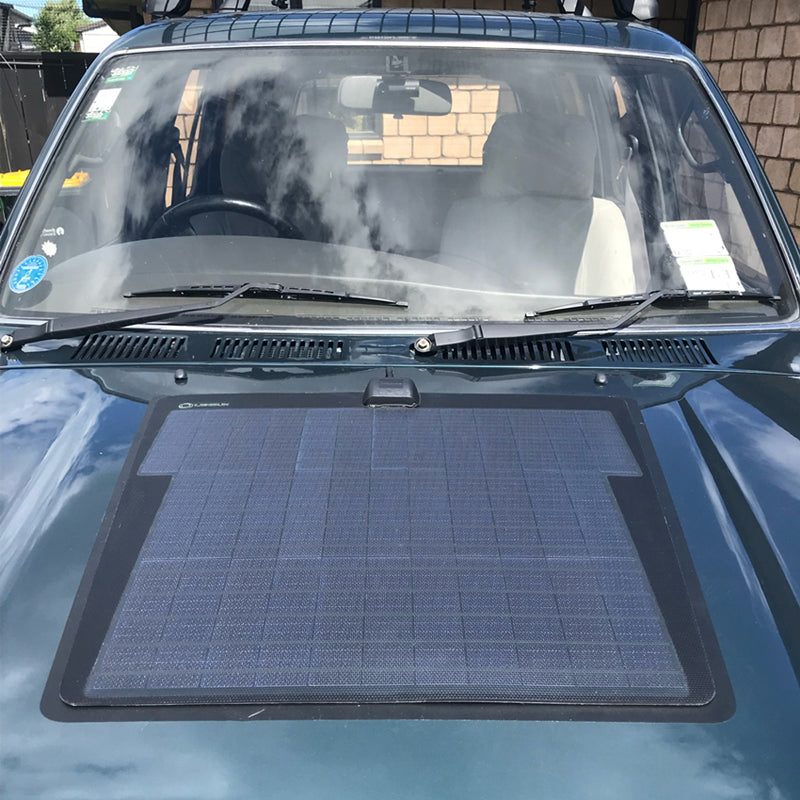 Toyota 4Runner 2nd Gen(1989-1995) Lensun 45W 12V Car Hood Flexible Solar Panel-3