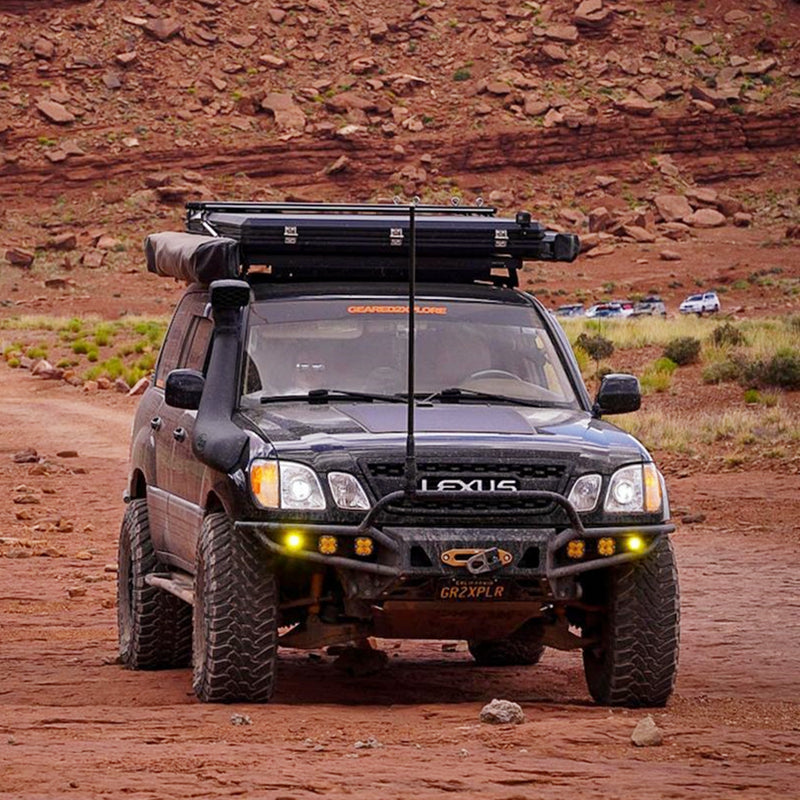 Toyota LandCruiser 100 Series  J100 Lensun 100W Hood Flexible Solar Panel-2