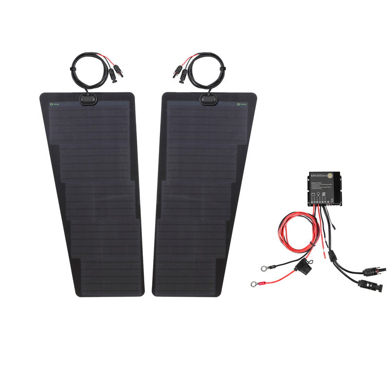 Toyota LandCruiser 300 LC300 Lensun 110W Hood Flexible Solar Panel-5