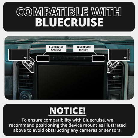 2021-2026 Ford F-150/Raptor & 2023-2026 Super Duty LINK™ Vent Mount Bracket With Quad Lock Magnetic Phone Holder