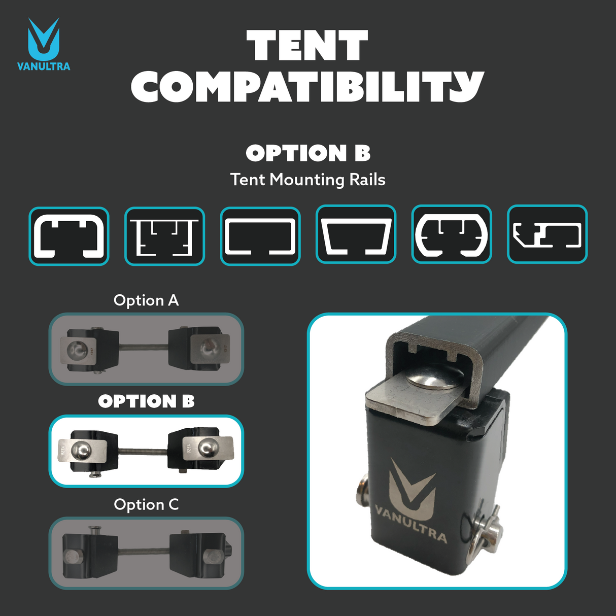 The Slipstream - Quick Release Tent Mounts (Option A)