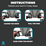 The Slipstream - Quick Release Tent Mounts