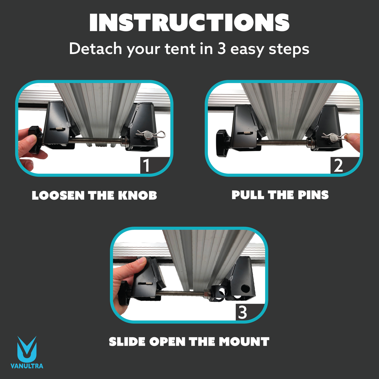 The Slipstream - Quick Release Tent Mounts (Option A)