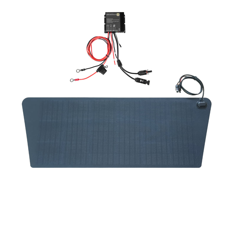 Volkswagen VW T5 T6 Van Lensun 75W 12V Hood Flexible Solar Panel