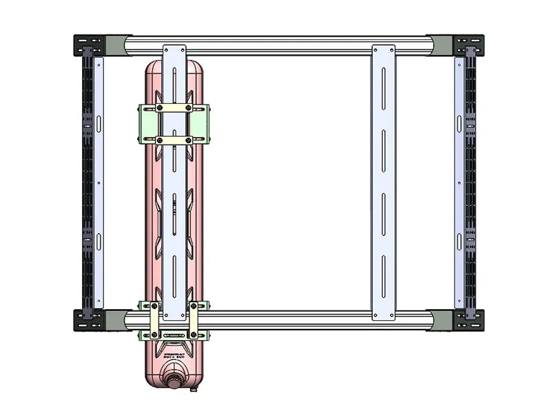 WaterPORT 8.0 Gallon Water Tank Bed Rack Mount