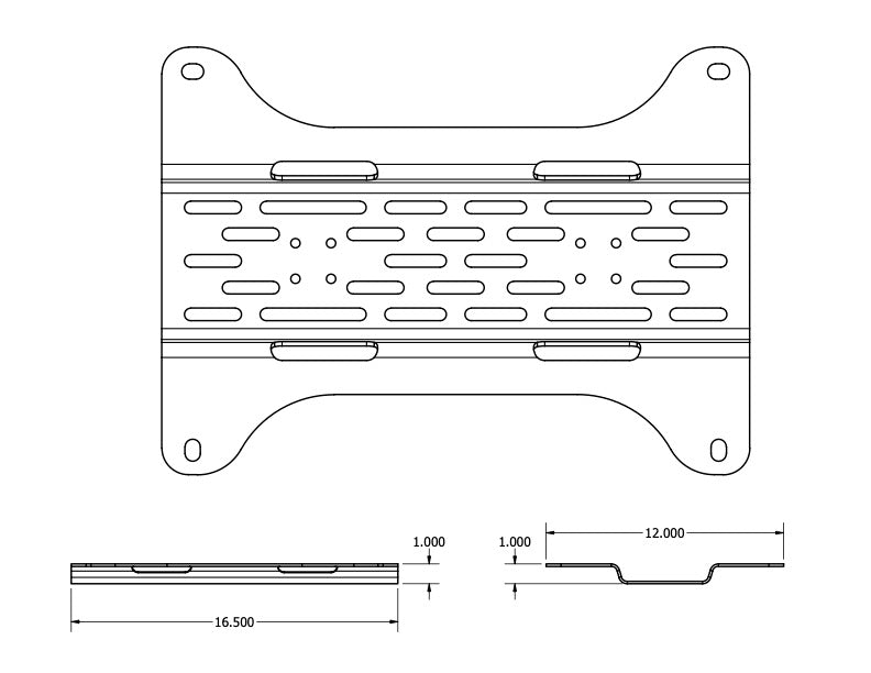Overland Kitted Universal Mounting Plate for MAXTRAX® Mini