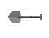 A6™ Adventure Mini Shovel (AMS-1) - BLACK - Xtrusion Overland