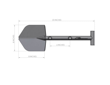 A6™ Adventure Mini Shovel (AMS-1) - BLACK - Xtrusion Overland