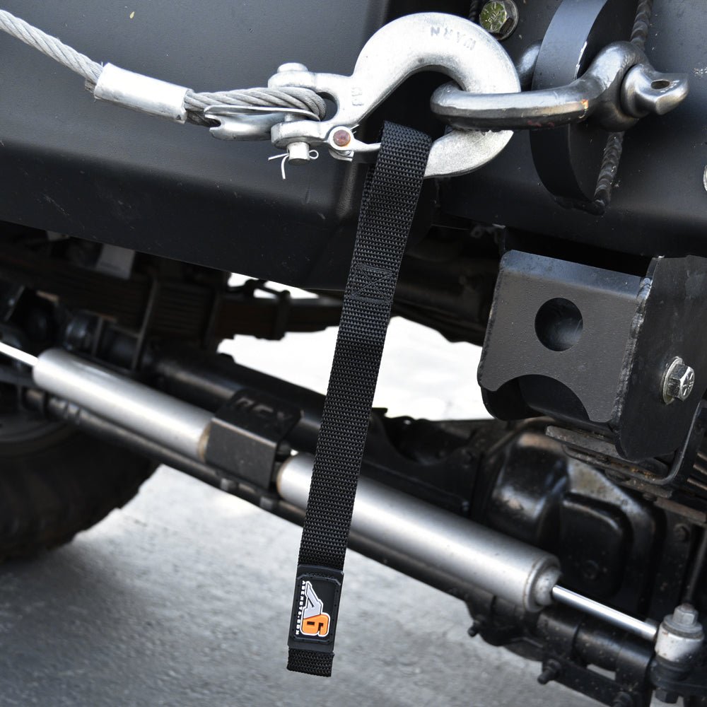 A6™ WINCH HOOK Pull Strap - 1 inch wide - Xtrusion Overland