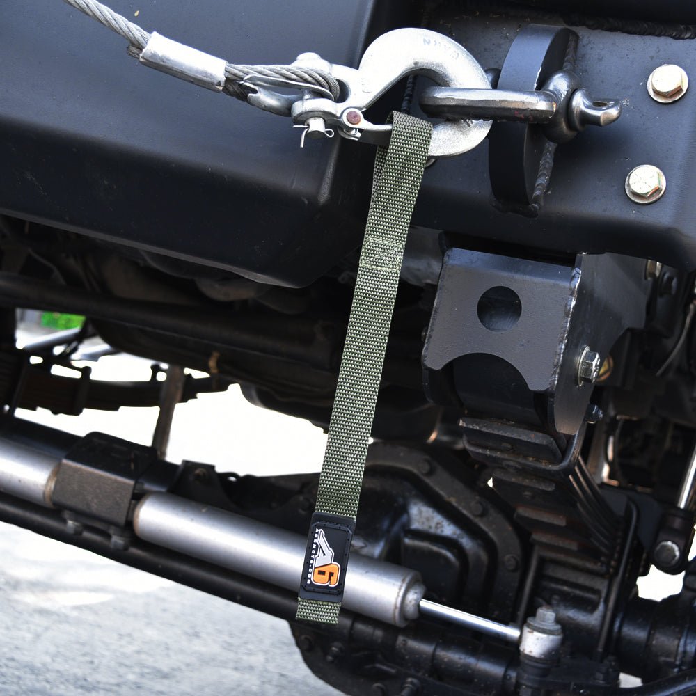 A6™ WINCH HOOK Pull Strap - 1 inch wide - Xtrusion Overland