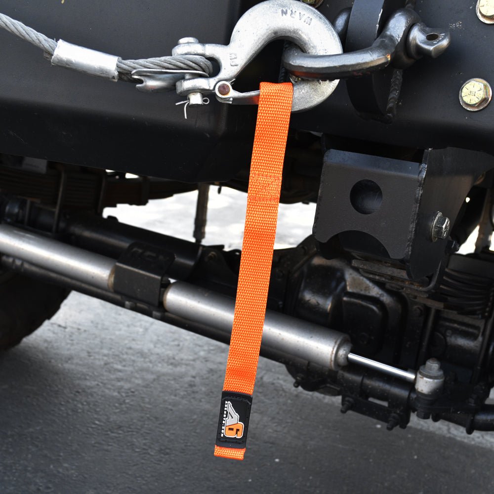 A6™ WINCH HOOK Pull Strap - 1 inch wide - Xtrusion Overland