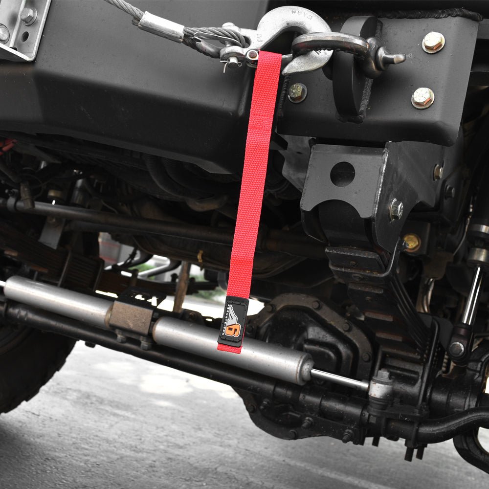 A6™ WINCH HOOK Pull Strap - 1 inch wide - Xtrusion Overland