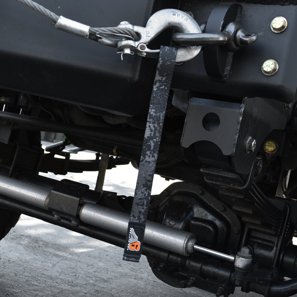 A6™ WINCH HOOK Pull Strap - 1 inch wide - Xtrusion Overland