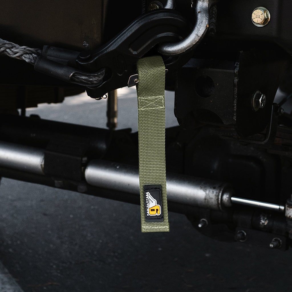 A6™ WINCH HOOK Pull Strap - 1.5 inch wide - Xtrusion Overland