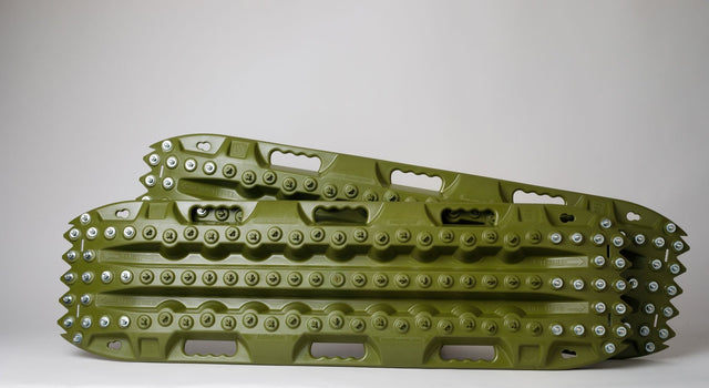 ActionTrax Metal Teeth Recovery Boards OD Green (Pair) - Extreme Traction Mats - Xtrusion Overland
