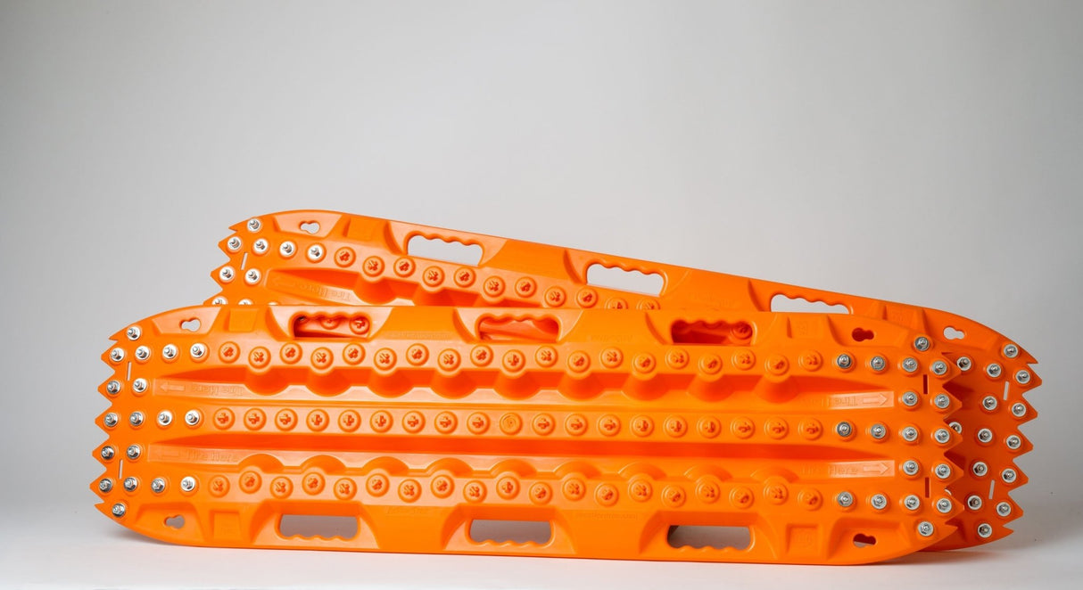 ActionTrax Metal Teeth Recovery Boards Orange (Pair) - Extreme Traction Mats - Xtrusion Overland