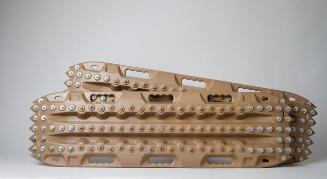 ActionTrax Metal Teeth Recovery Boards Tan (Pair) - Extreme Traction Mats - Xtrusion Overland