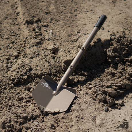 Agency 6™ Long Shovel - Powder Coat FLAT DARK EARTH (FDE) - Xtrusion Overland
