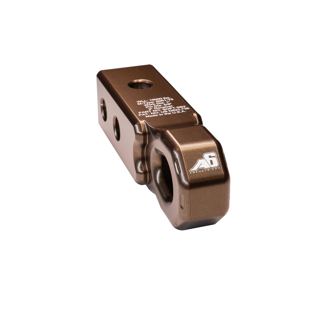 Agency 6 Soft Shackle Recovery Block – 2" Receiver - Xtrusion Overland