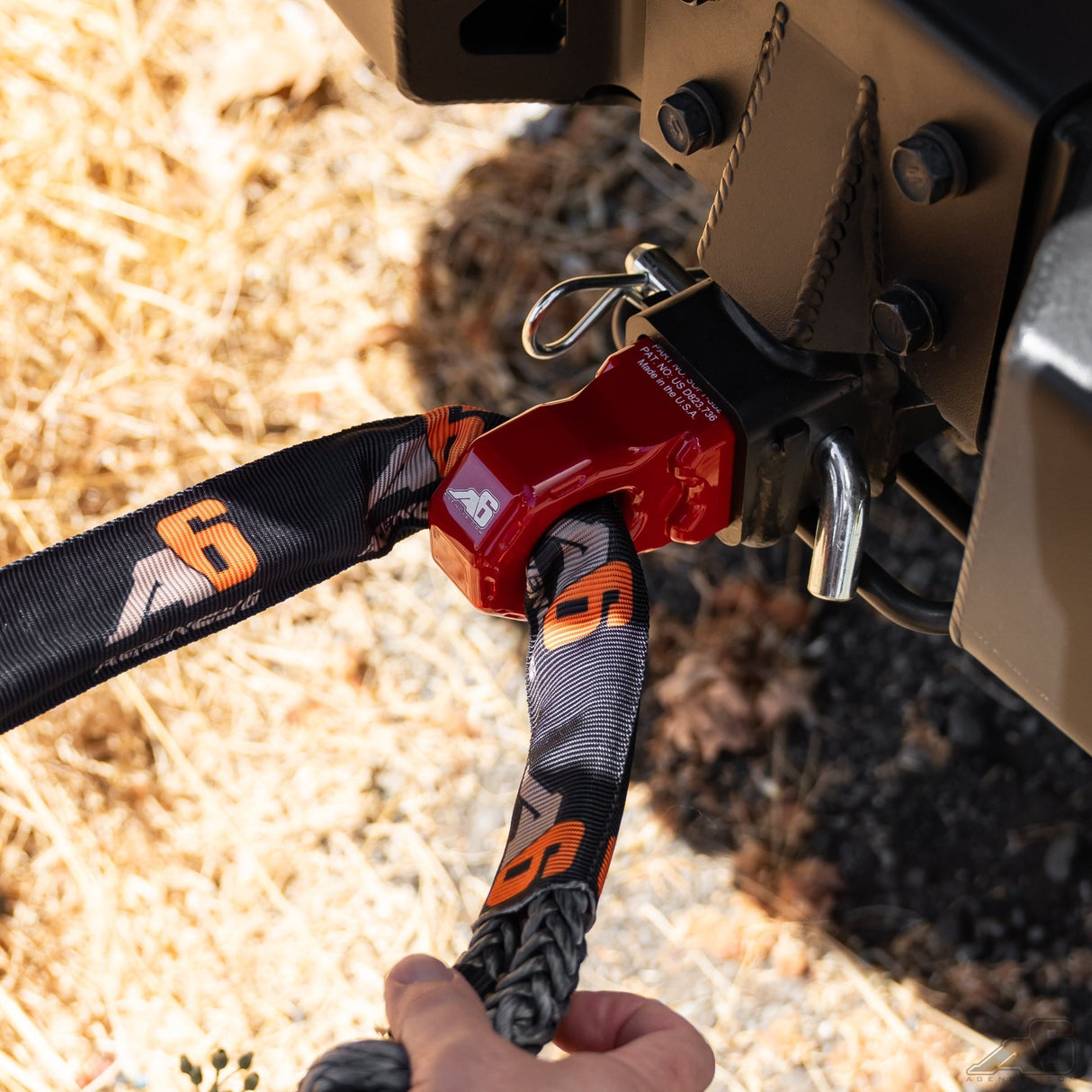 Agency 6 Soft Shackle Recovery Block with Soft Shackle & Hitch Pin – 2" Receiver - Xtrusion Overland