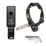 Agency 6 Soft Shackle Recovery Block with Soft Shackle & Hitch Pin – 2" Receiver - Xtrusion Overland