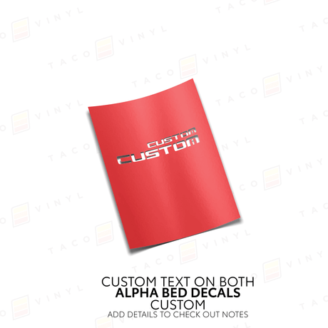 Alpha Bed Decals - Xtrusion Overland