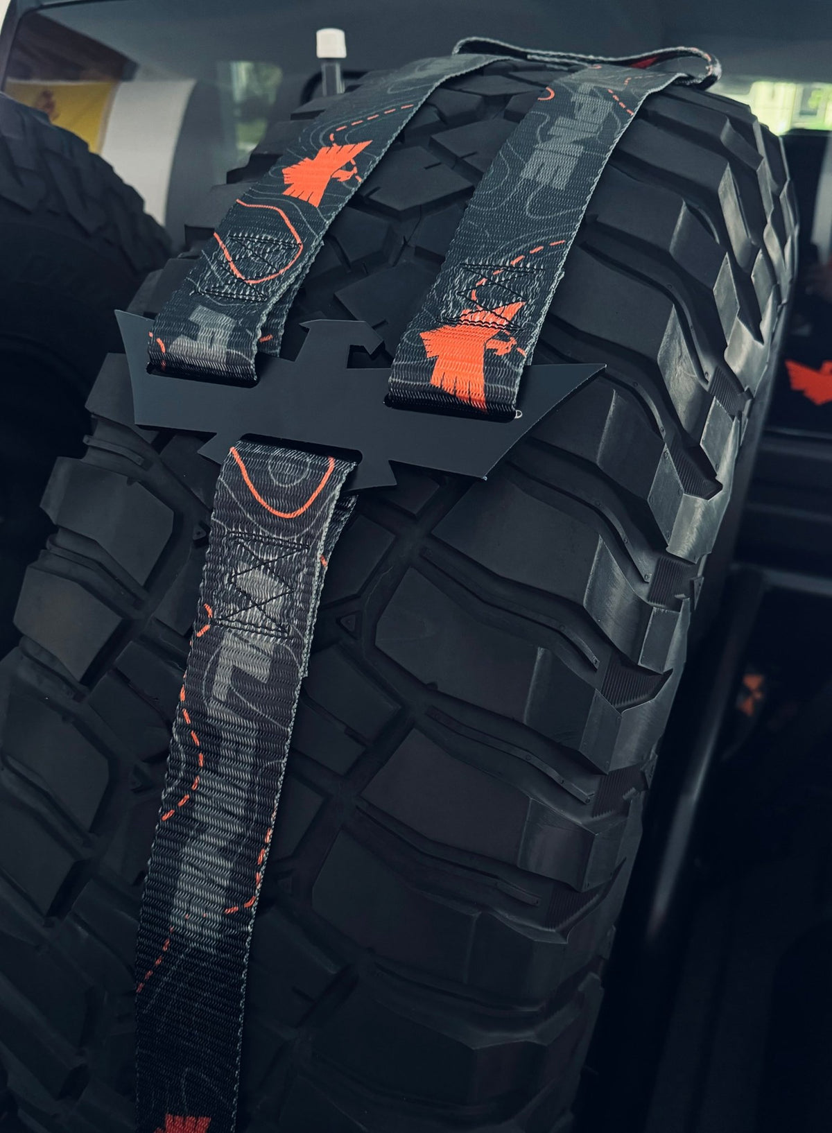 Alpine Double Eagle Strap- Orange Topo (single strap) - Xtrusion Overland