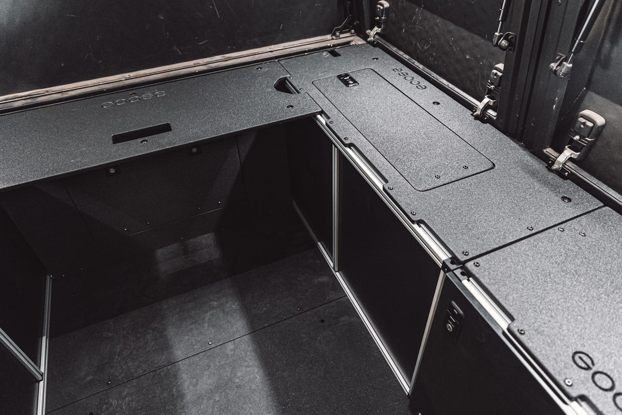 Alu - Cab Alu - Cabin Canopy Camper - Chevrolet Silverado 1500 / GMC Sierra 1500 2019 - Present 4th Gen. - Front Utility Module - 5'8" Bed - Xtrusion Overland