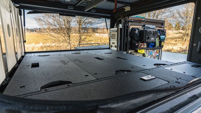 Alu - Cab Alu - Cabin Canopy Camper - Sleep Deck Panel - Utility Module to Utility Module - 5'5" Bed Extension - Xtrusion Overland