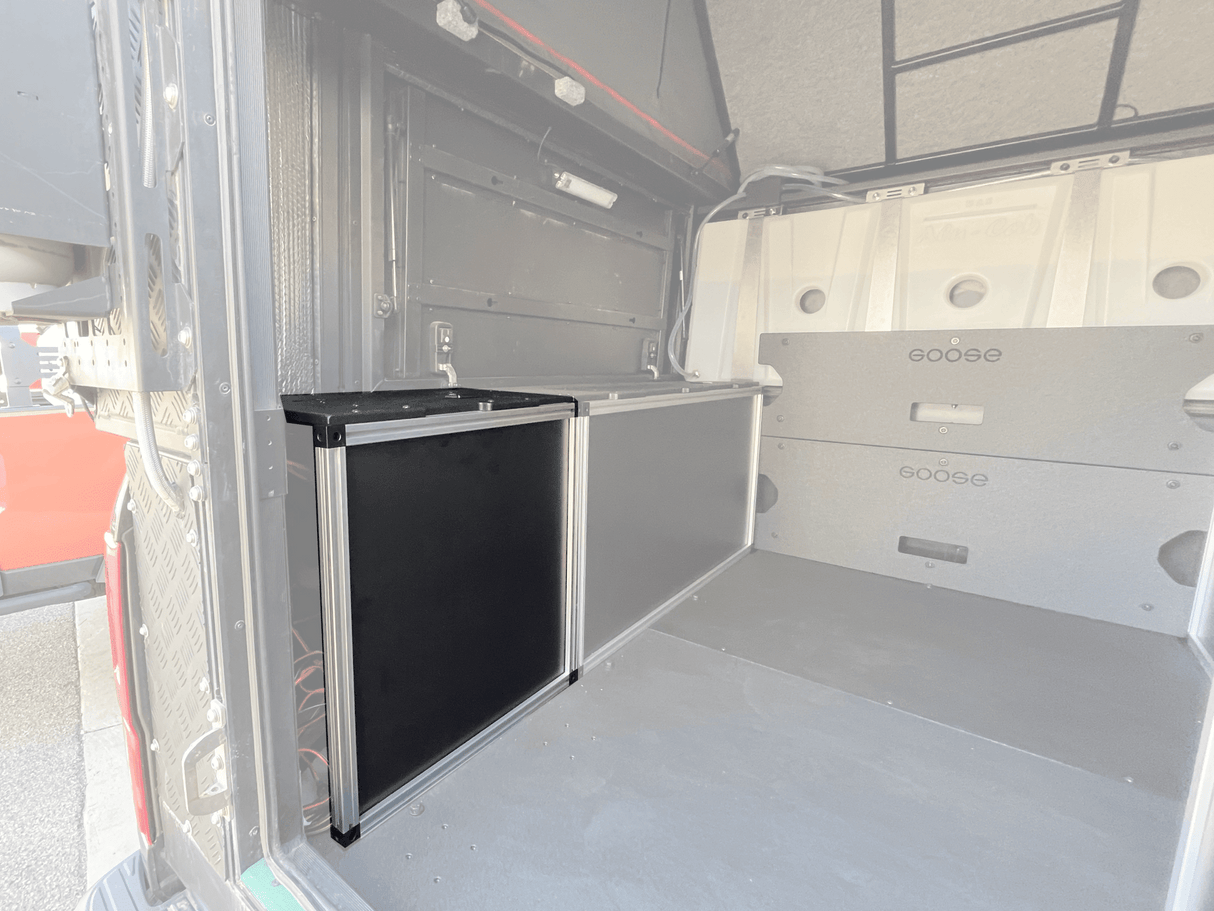 Alu - Cab Alu - Cabin Canopy Camper - Toyota Tundra 2007 - 2021 2nd and 2.5 Gen. - Rear Utility Module - Xtrusion Overland