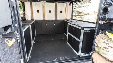 Alu - Cab Canopy Camper V2 - Ford Ranger 2019 - 2023 4th Gen. - Rear Double Drawer Module - 5' Bed - Xtrusion Overland