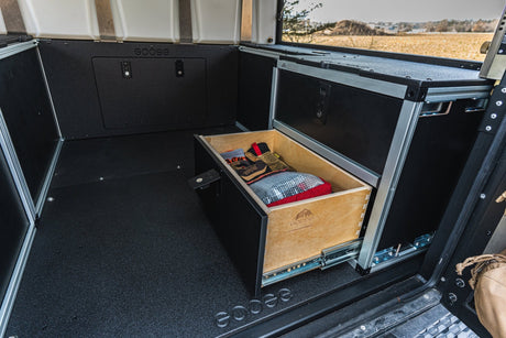 Alu - Cab Canopy Camper V2 - Jeep Gladiator 2019 - Present JT - Rear Double Drawer Module - 5' Bed - Xtrusion Overland