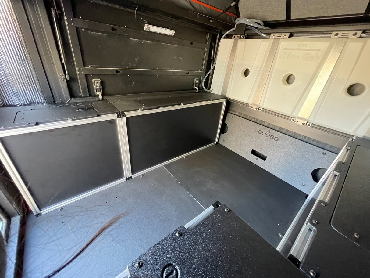 Alu - Cab Canopy Camper V2 - Toyota Tacoma 2005 - Present 2nd & 3rd Gen. - Front Utility Module - 6' Bed - Xtrusion Overland
