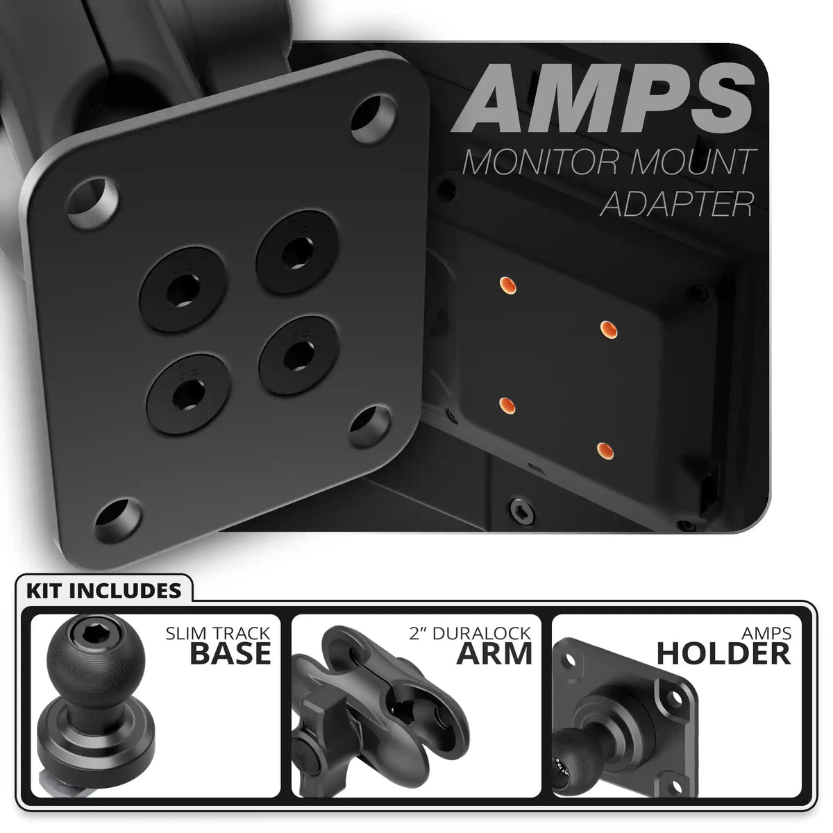 AMPS | Slim Track Base | 2" DuraLock Arm - Xtrusion Overland