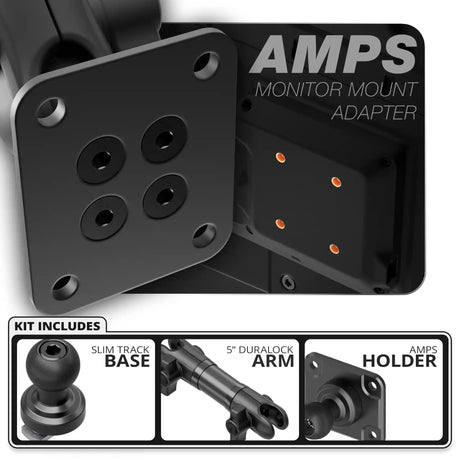 AMPS | Slim Track Base | 5" DuraLock Arm - Xtrusion Overland