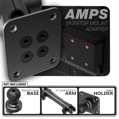 AMPS | Slim Track Base | 6" DuraLock Arm - Xtrusion Overland